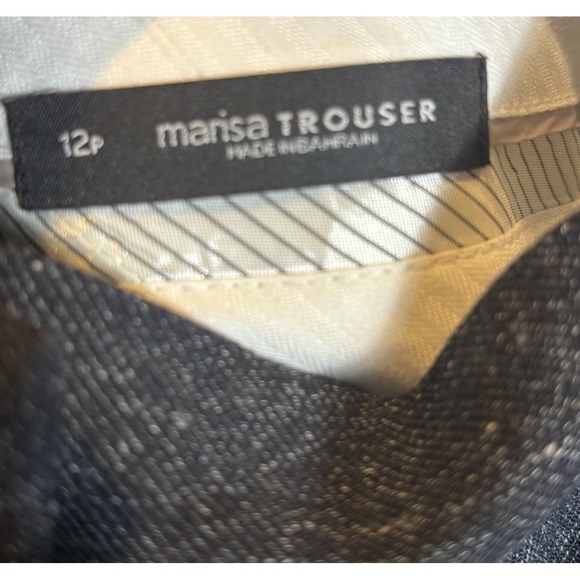 Ann Taylor Loft Trousers Pants 12P Marisa Style Gray‎ Speckled Corpcore Office - Picture 5 of 10